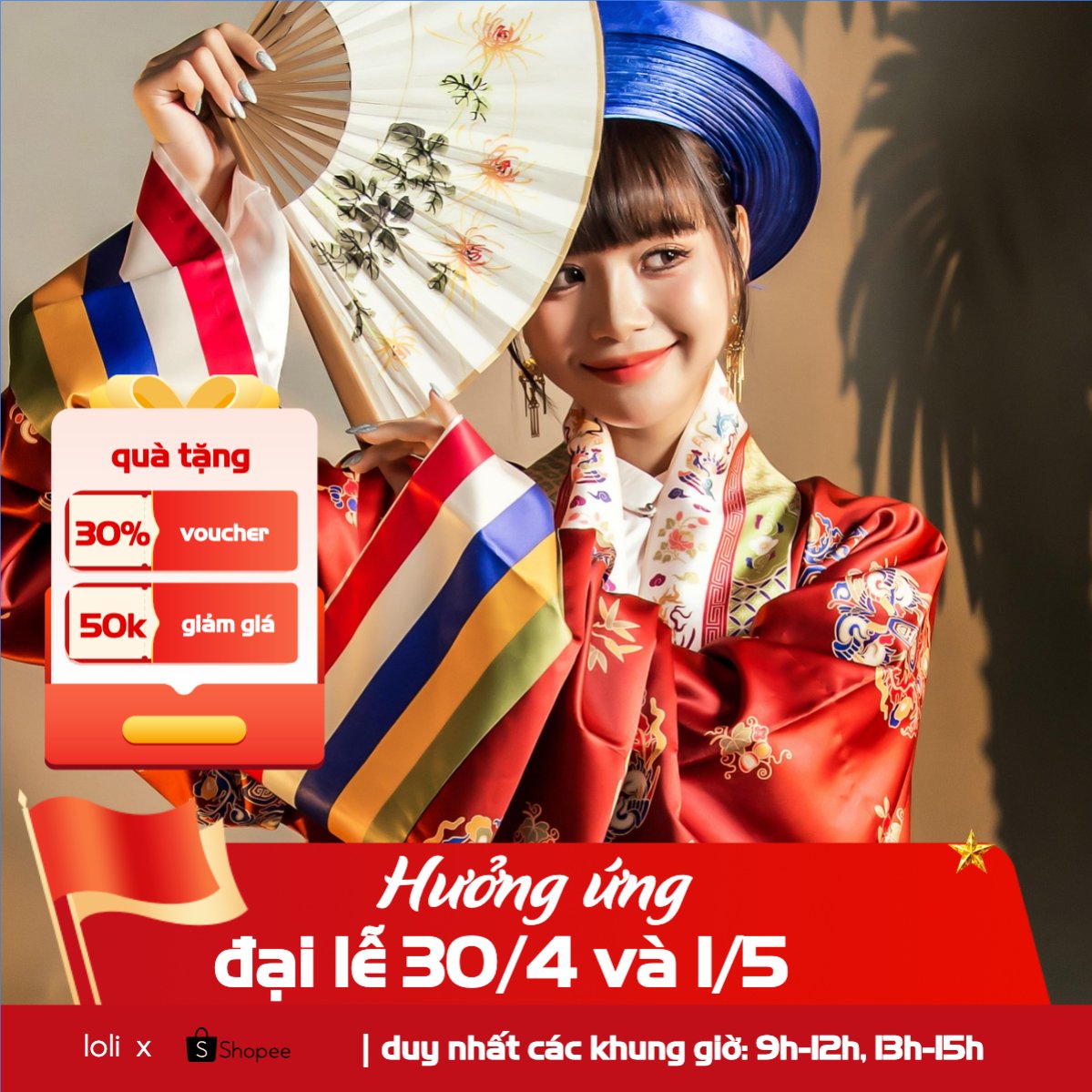 Mẫu Khung San Pham Chào mừng đại lễ 30/4 và 1/5 — LayerPic