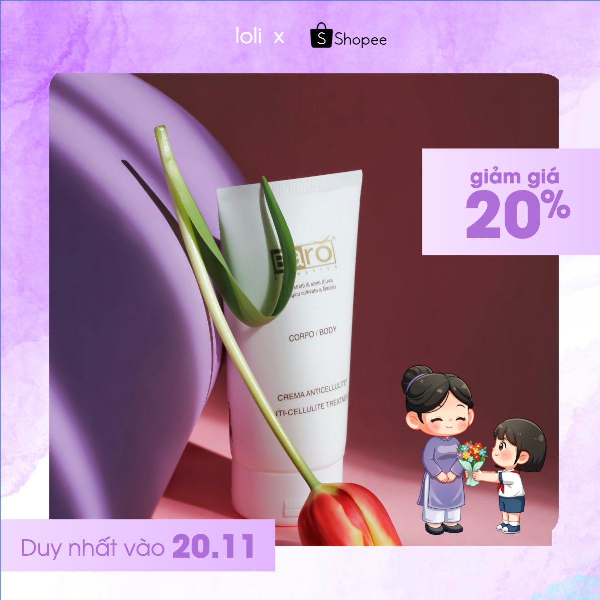Mẫu Khung San Pham Mỹ phẩm giảm giá — LayerPic