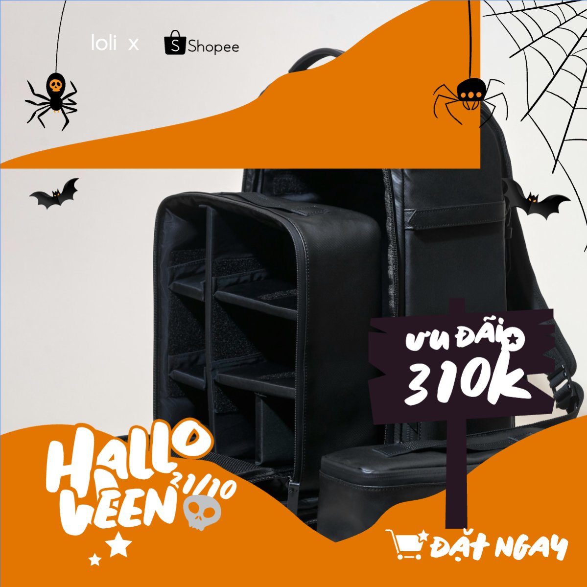 Halloween, lễ hội ma quái, balo, thời trang, fashion, sự kiện, event, dễ thương, cute, chibi, hoạt hình, cartoon