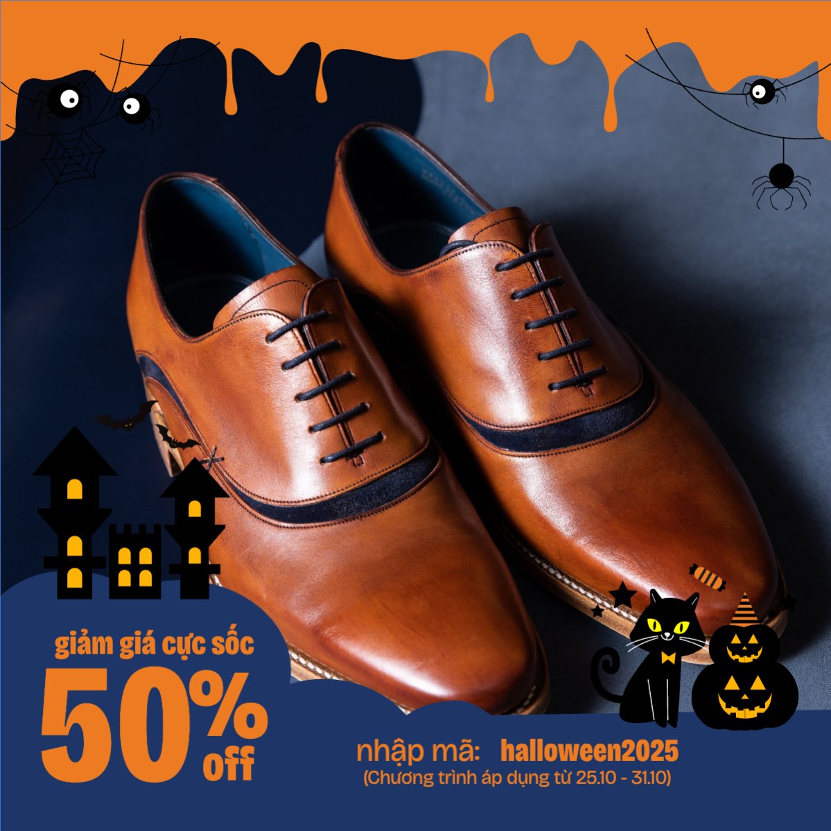 Mẫu Khung San Pham Halloween, lễ hội ma quái, giày, shoes, thời trang, fashion, sự kiện, event, dễ thương, cute, chibi, hoạt hình, cartoon — LayerPic