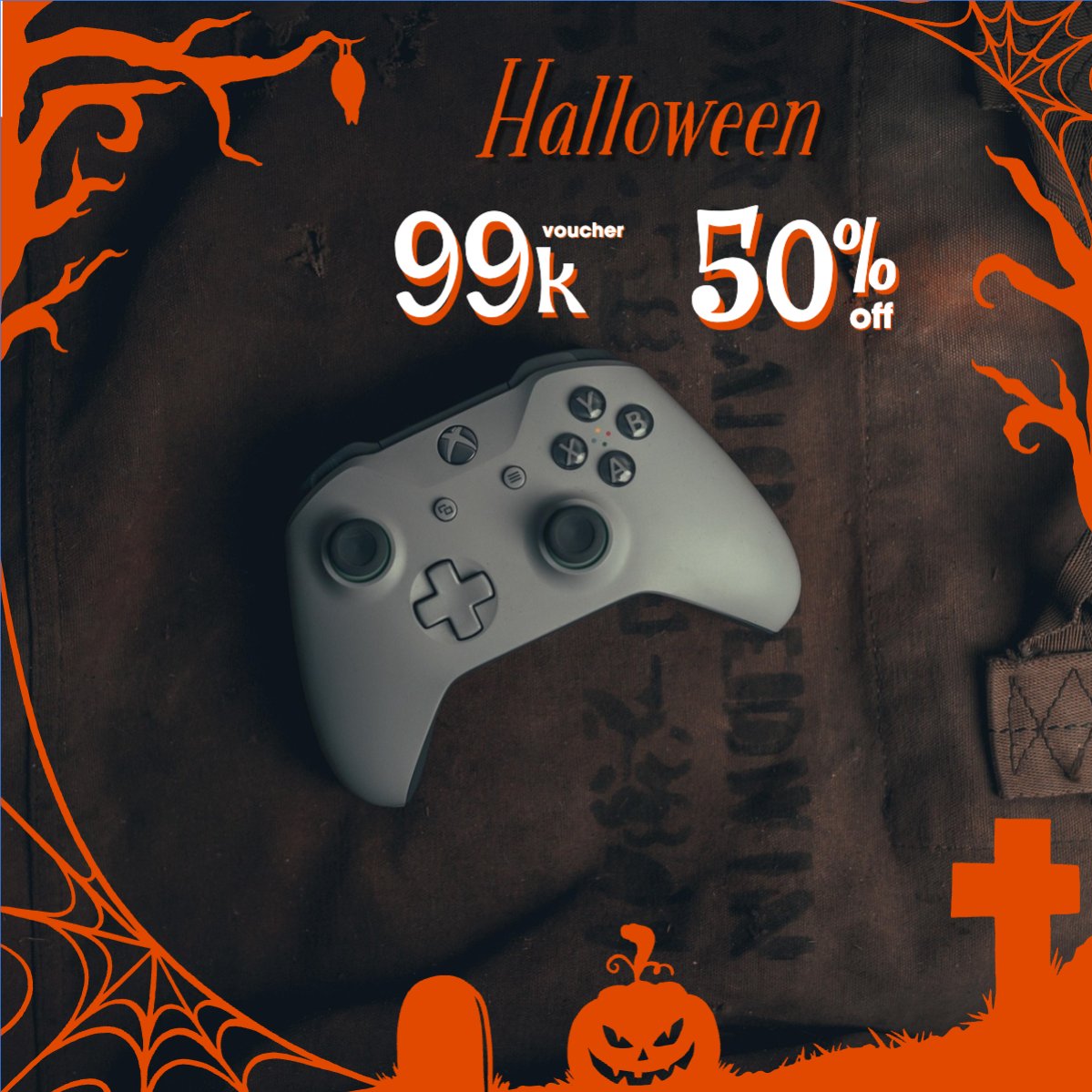 Halloween, máy game, gaming machine, công nghệ, technology, điện tử, electronic, dễ thương, cute, chibi, hoạt hình, cartoon