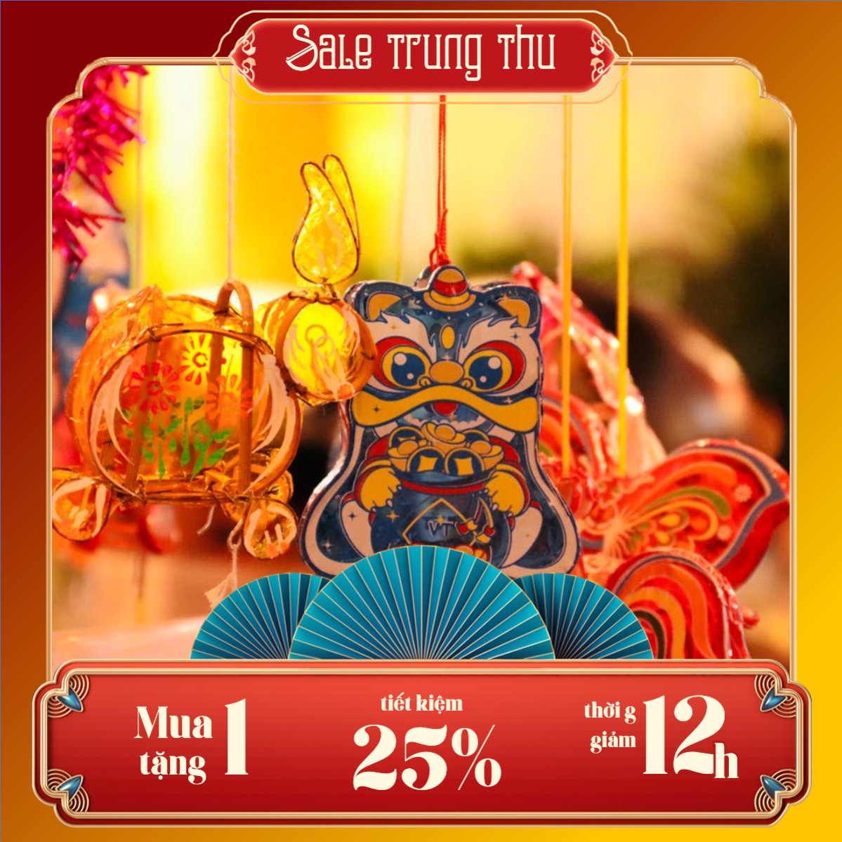 Mẫu Khung San Pham Trung thu, Tết Đoàn Viên, mid-autumn festival, sự kiện, event, lồng đèn, hiện đại, modern, đơn giản — LayerPic