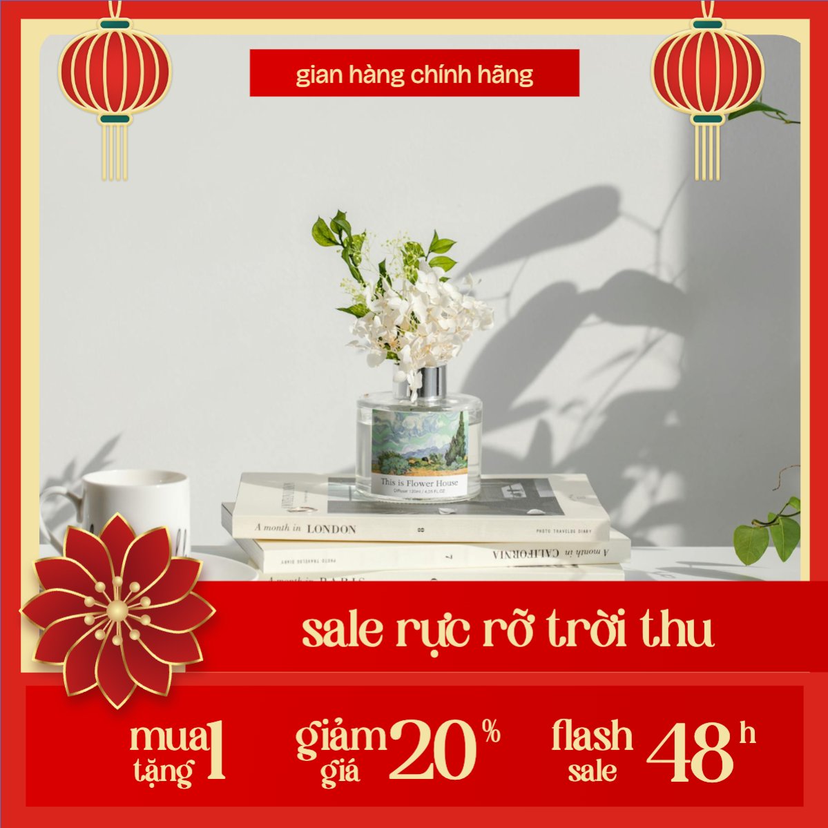 Mẫu Khung San Pham Trung thu, Tết Đoàn Viên, mid-autumn festival, sự kiện, event, mỹ phẩm, beauty, làm đẹp, hiện đại, modern, đơn giản — LayerPic