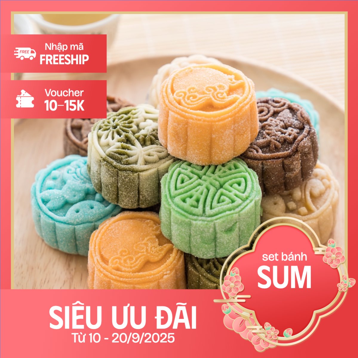 Mẫu Khung San Pham Trung thu, Tết Đoàn Viên, mid-autumn festival, sự kiện, ẩm thực, food, event, hiện đại, modern, đơn giản — LayerPic