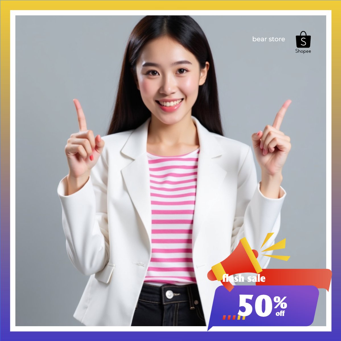 Mẫu Khung San Pham Giảm giá, sale, fashion, thời trang, quần áo, trang phục, clothes, outfit — LayerPic