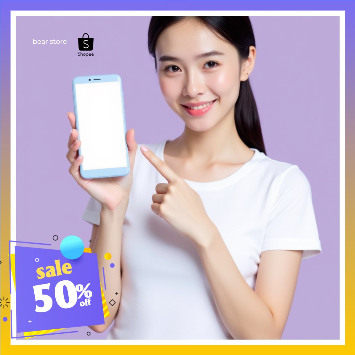 Mẫu Khung San Pham Thời trang, quần áo, giảm giá, sale, công nghệ, technology, điện tử, electronic — LayerPic
