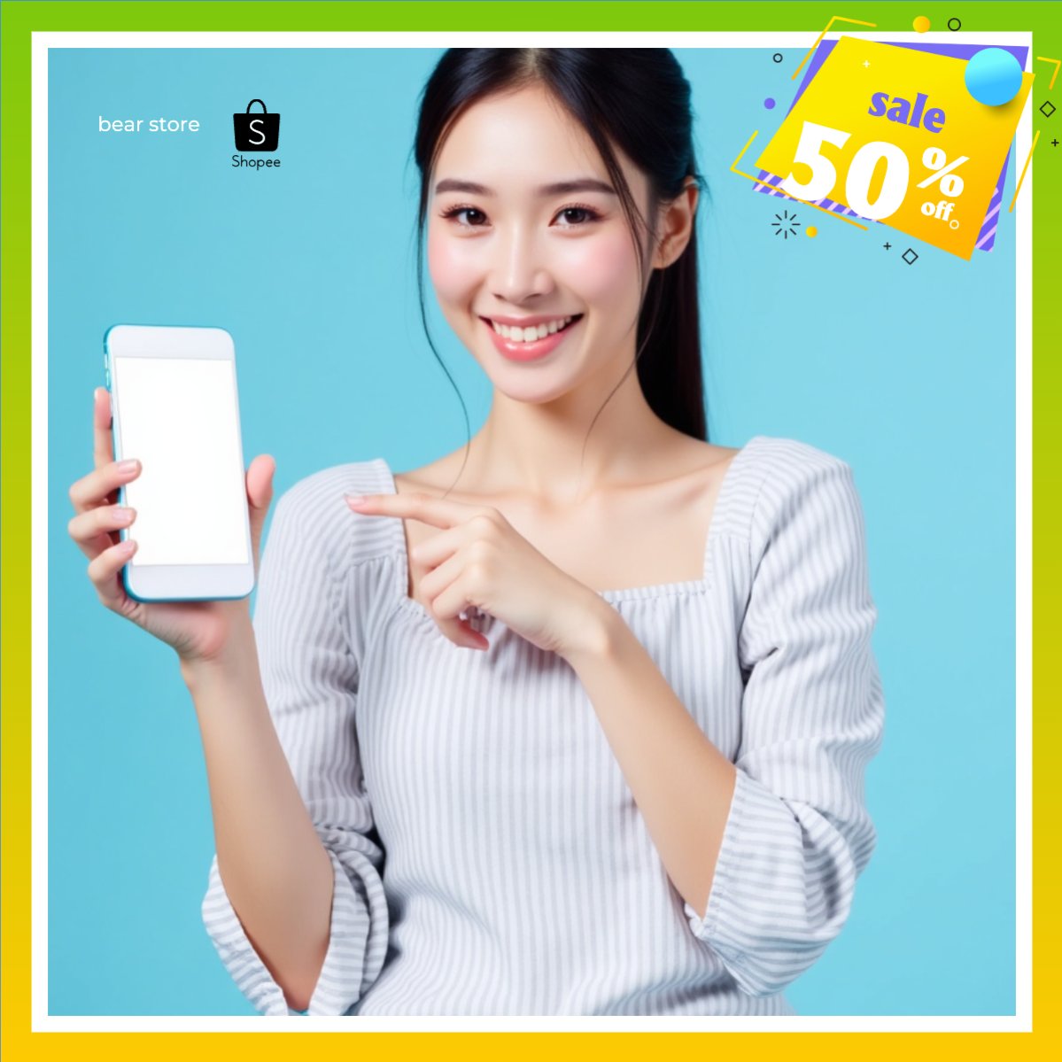 Mẫu Khung San Pham Thời trang, quần áo, giảm giá, sale, công nghệ, technology, điện tử, electronic — LayerPic
