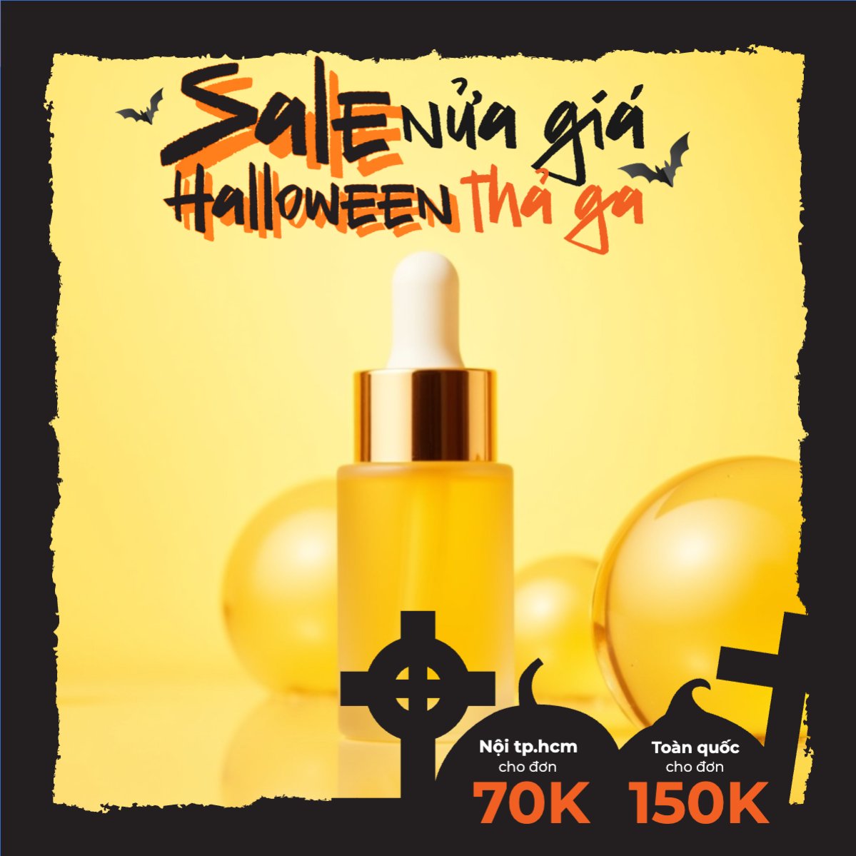 Halloween, mỹ phẩm, cosmetics, spa, beauty, làm đẹp, thẩm mỹ, dễ thương, cute, chibi, hoạt hình, cartoon