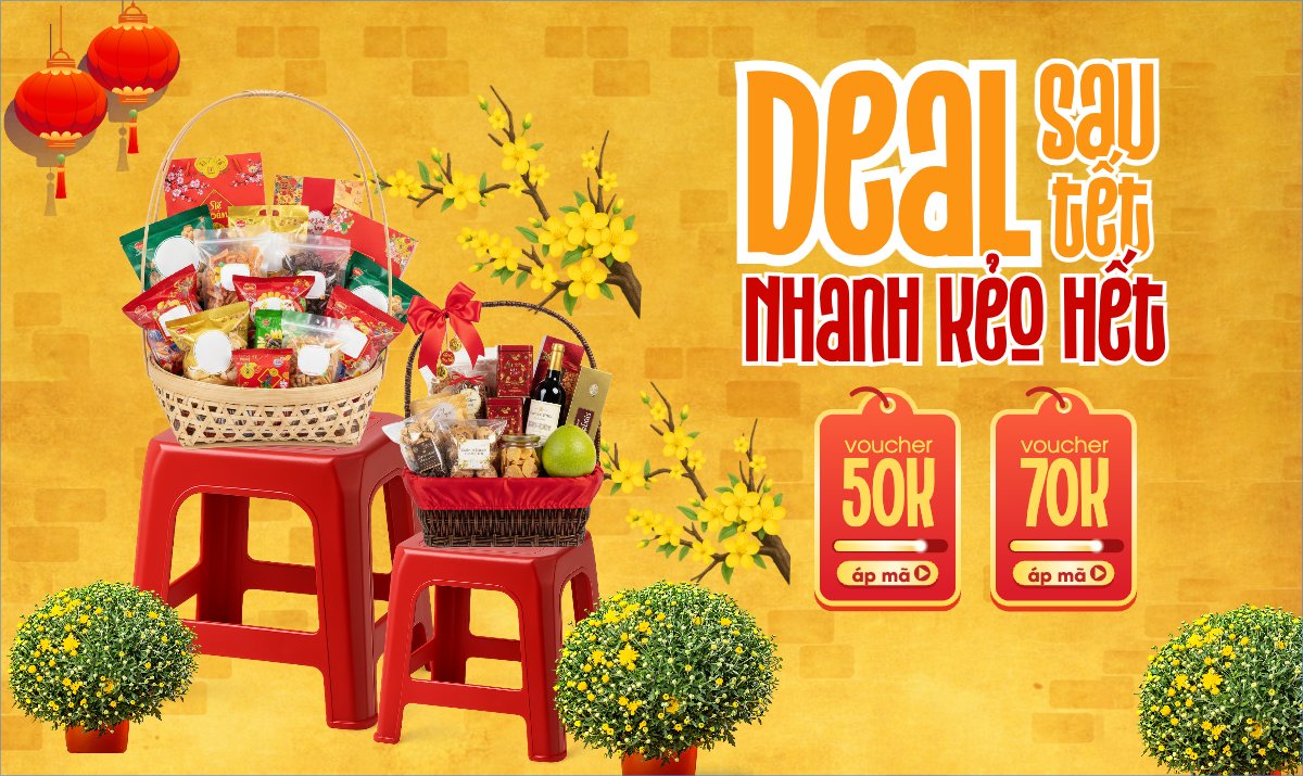 Mẫu Banner Ngang Deal sau tết nhanh kẻo hết — LayerPic