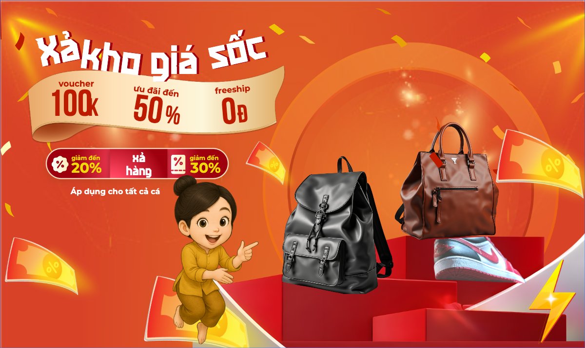 Mẫu Banner Ngang Xả kho giá sốc — LayerPic