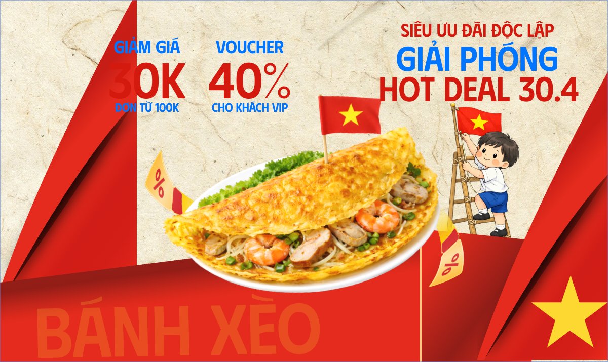Siêu ưu đãi độc lập giải phóng deal hot 30.4