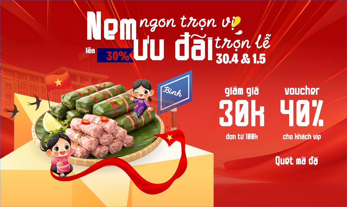Nem ngon trọn vị ưu đãi trọn lễ