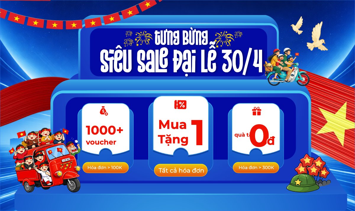 Siêu sale đại lễ mua sắm 30/4