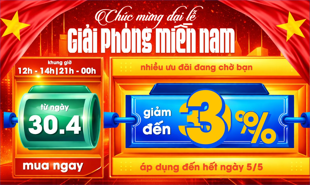 Giảm giá lễ 30/4