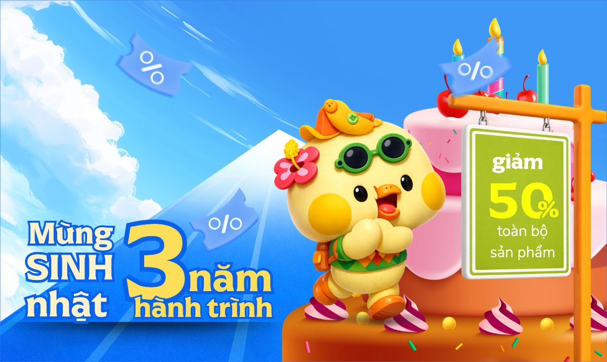 Mẫu Banner Ngang Mừng sinh nhật — LayerPic