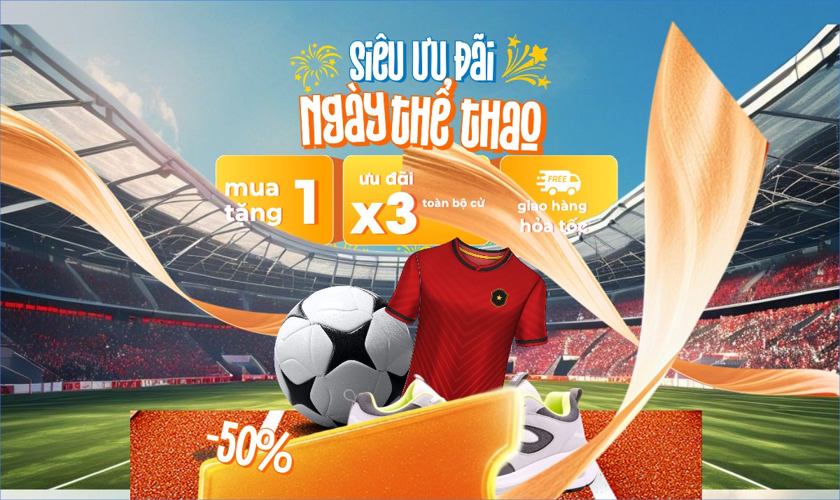 Mẫu Banner Ngang Ngày thể thao Việt Nam 27/3 — LayerPic