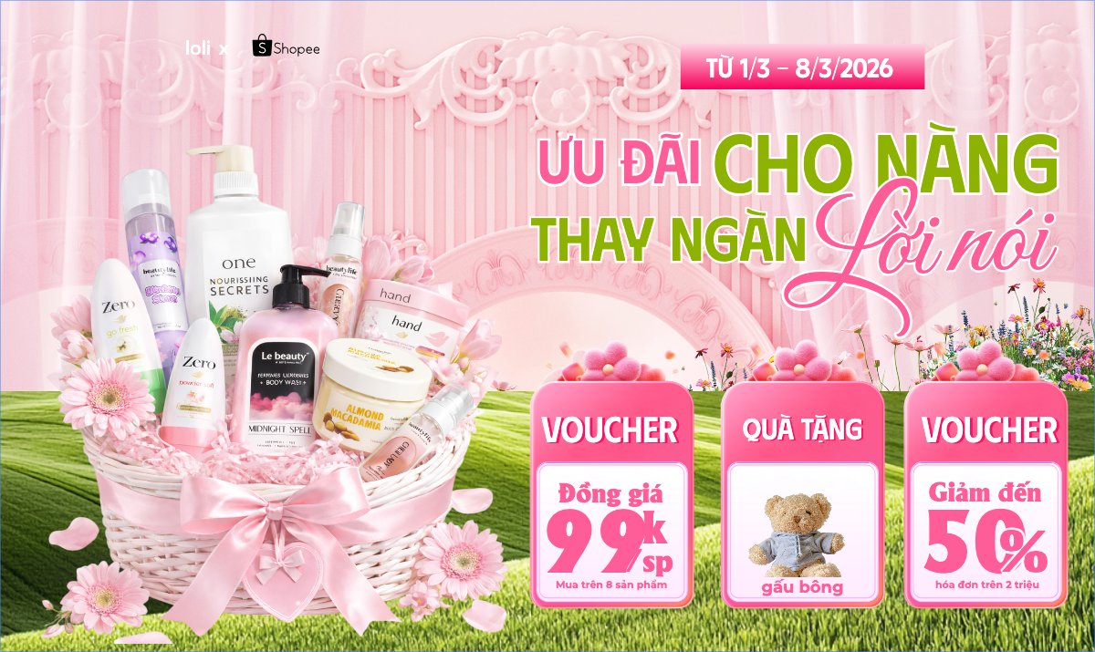 Ưu đãi cho nàng 8/3