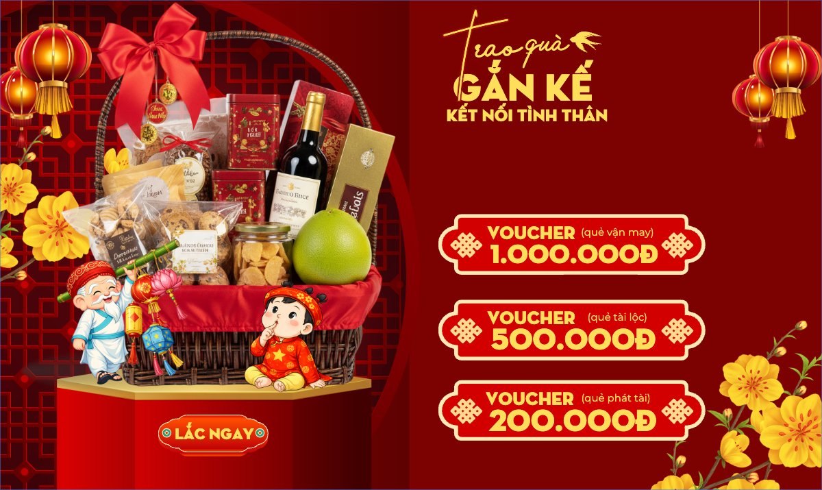 Mẫu Banner Ngang Trao quà gắn kết kết nối tình thân — LayerPic