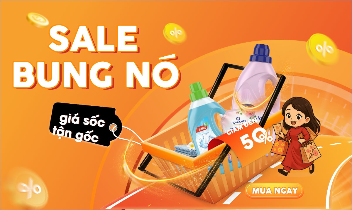 Mẫu Banner Ngang Sale bung nóc — LayerPic