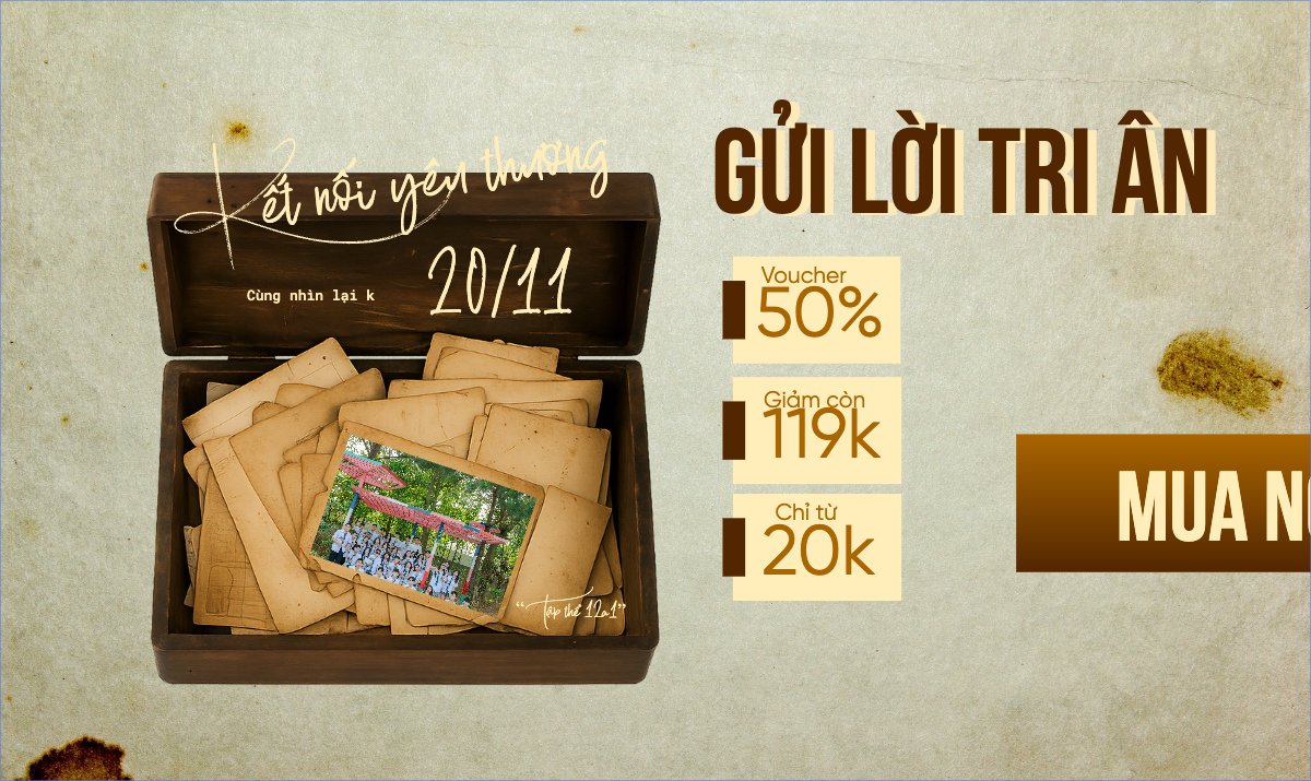 Hộp quà bất ngờ gửi trọn yêu thương