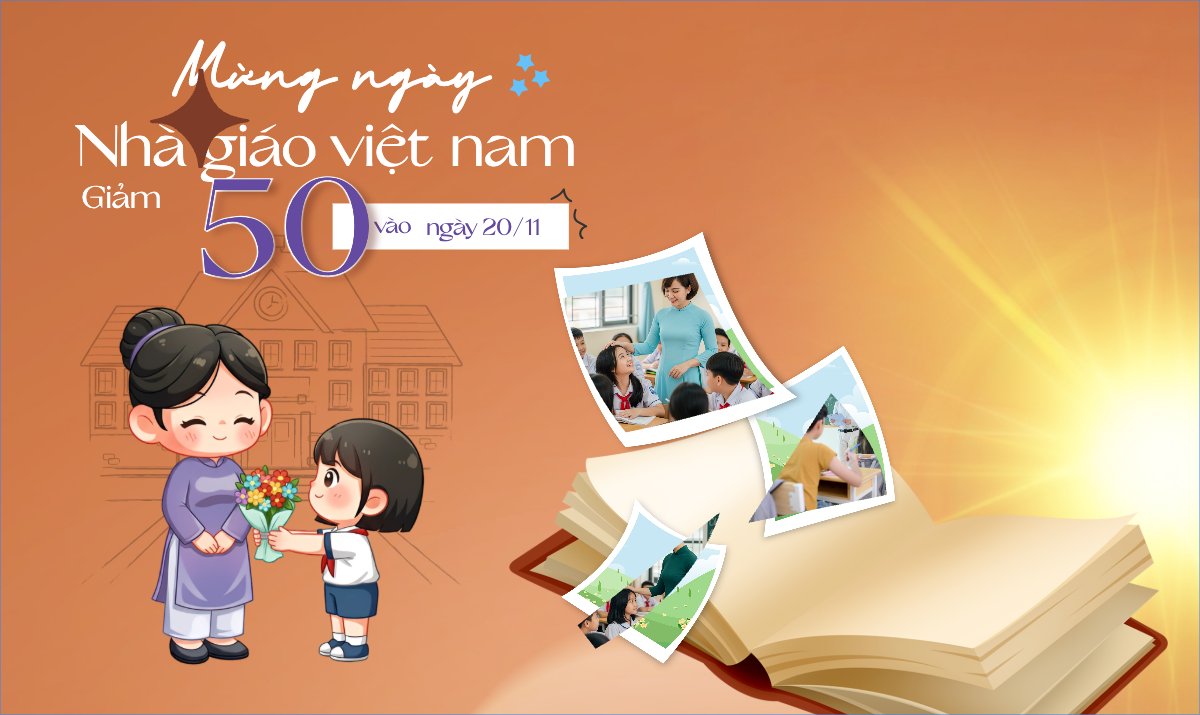 Mẫu Banner Ngang Mừng ngày nhà giáo Việt Nam — LayerPic