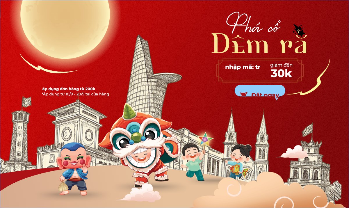 Mẫu Banner Ngang Trung thu, Tết Đoàn Viên, mid-autumn festival, sự kiện, làm đẹp, beauty, event, dễ thương, cute, chibi, hoạt hình, cartoon — LayerPic