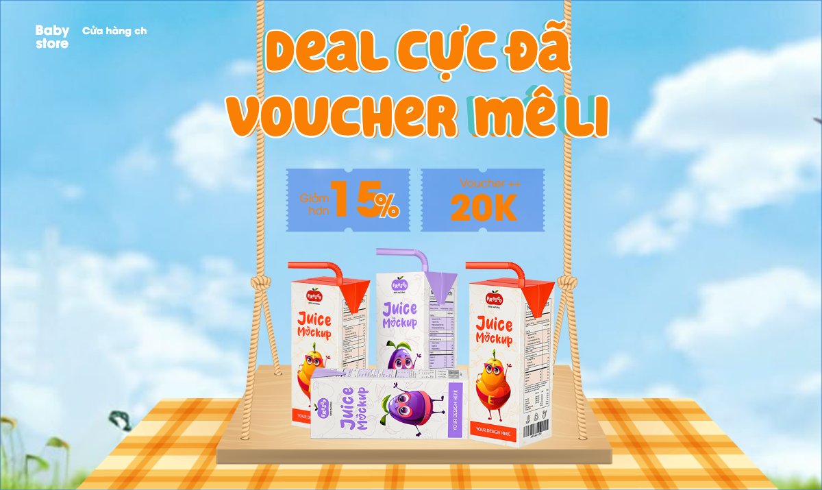Mẫu Banner Ngang Em bé, baby, trẻ em, kids, sự kiện, event, chương trình, sale, giải trí, entertainment — LayerPic