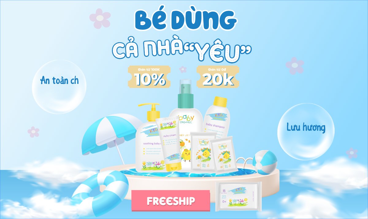 Mẫu Banner Ngang Em bé, baby, trẻ em, kids, sự kiện, event, chương trình, sale, giải trí, entertainment — LayerPic