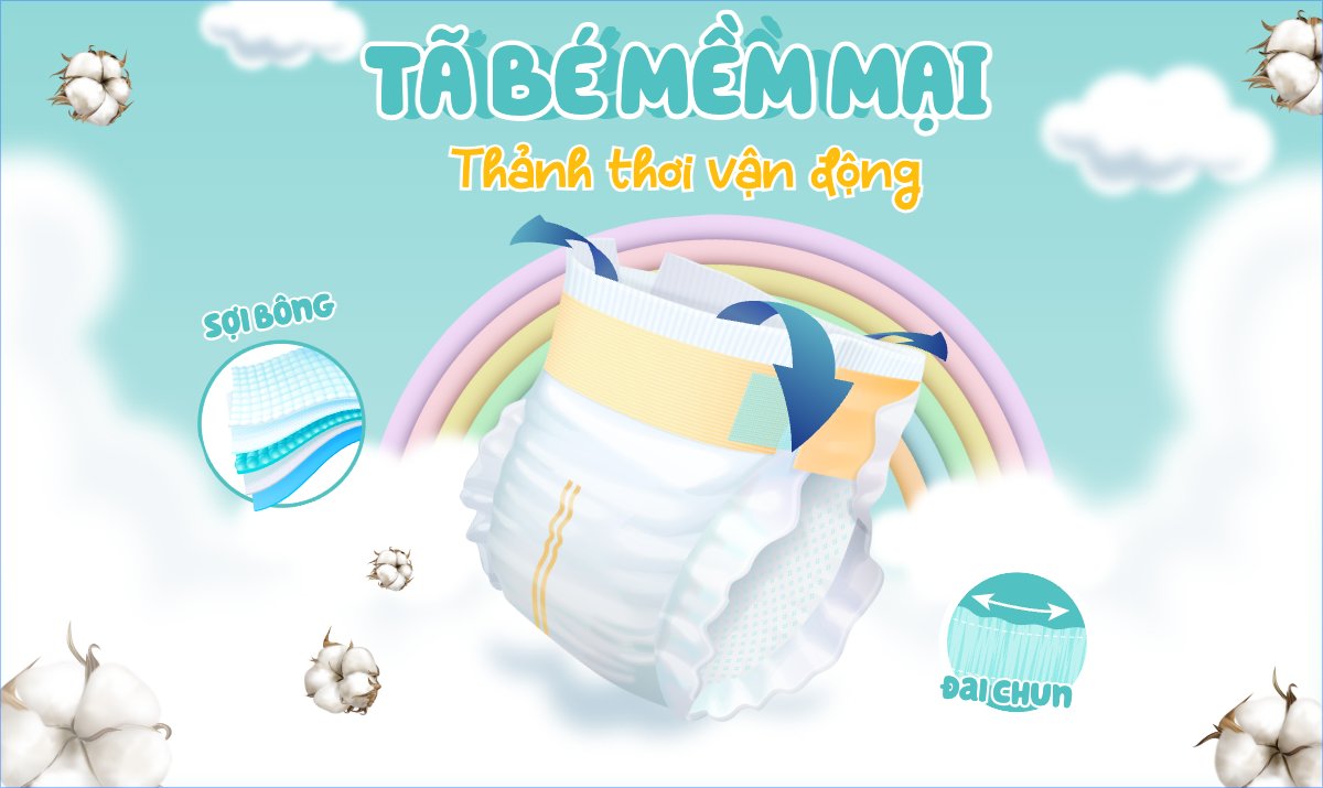 Mẫu Banner Ngang Em bé, baby, trẻ em,kids, sữa, tã,milk, diapers , sự kiện, event, chương trình, sale, giải trí, entertainment — LayerPic