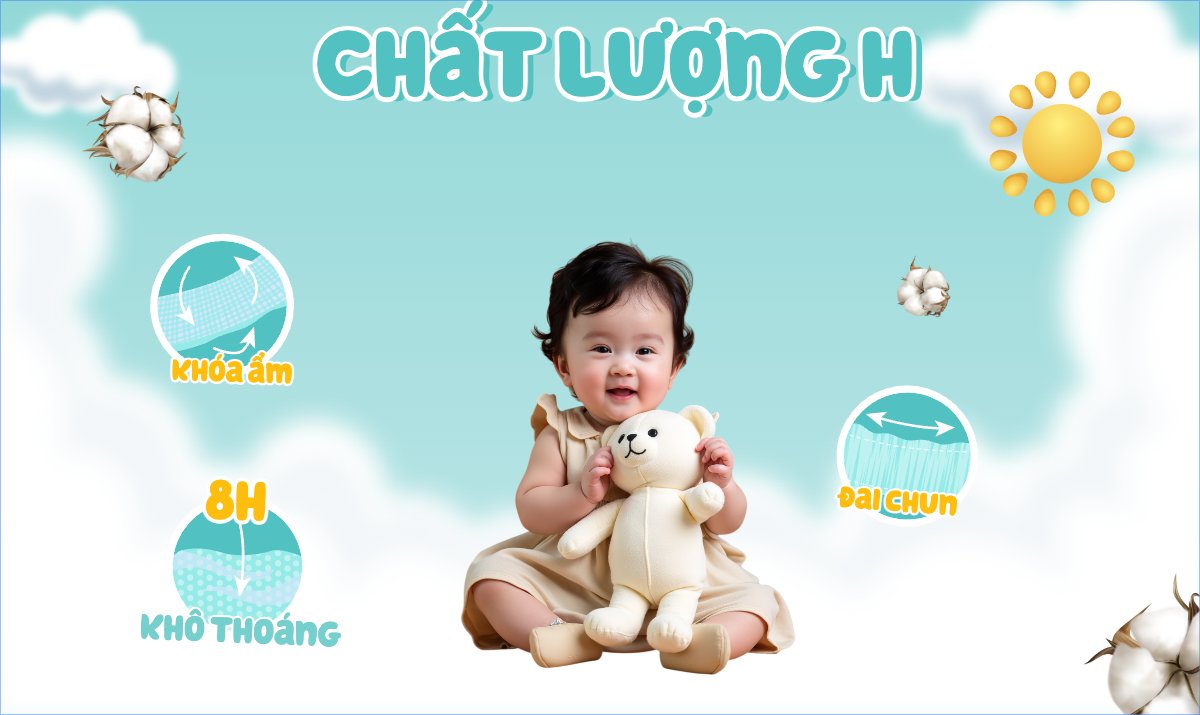 Mẫu Banner Ngang Em bé, baby, trẻ em,kids, sữa, tã,milk, diapers , sự kiện, event, chương trình, sale, giải trí, entertainment — LayerPic