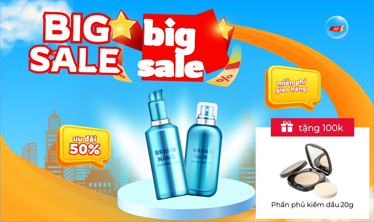 Mẫu Banner Ngang Giảm giá, sale, spa, beauty, làm đẹp, thẩm mỹ, make up — LayerPic