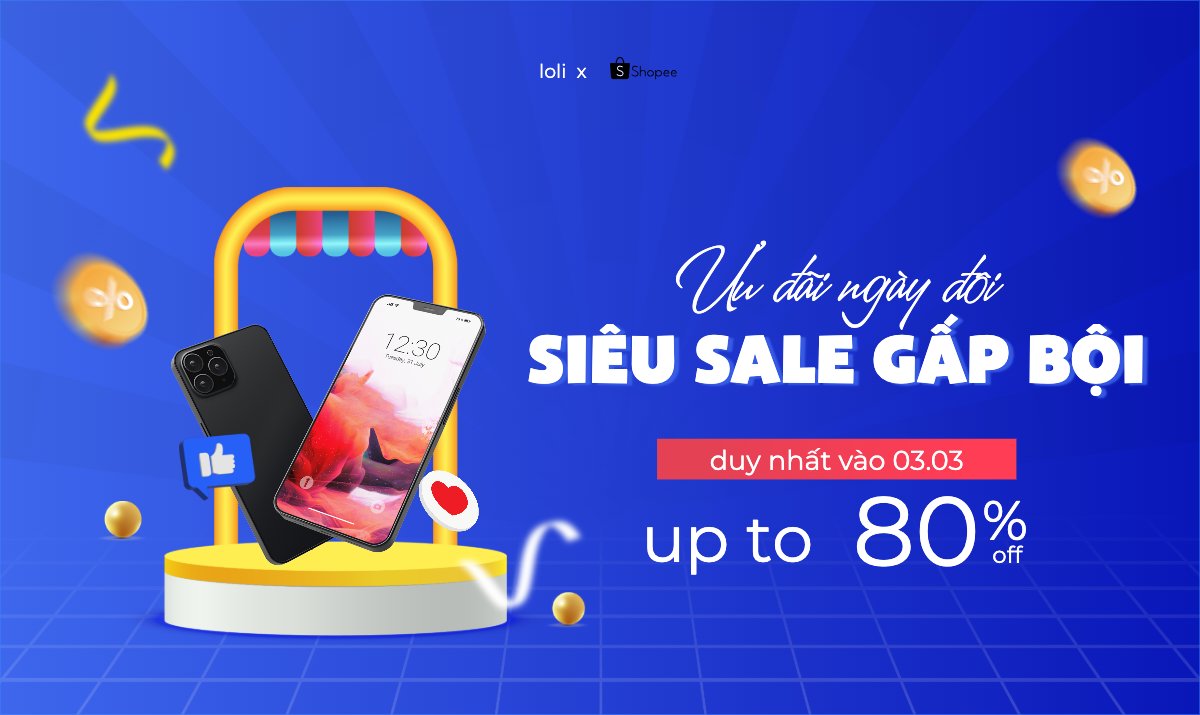 Mẫu Banner Ngang Giảm giá, sale, điện thoại, công nghệ, technology, điện tử, electronic — LayerPic