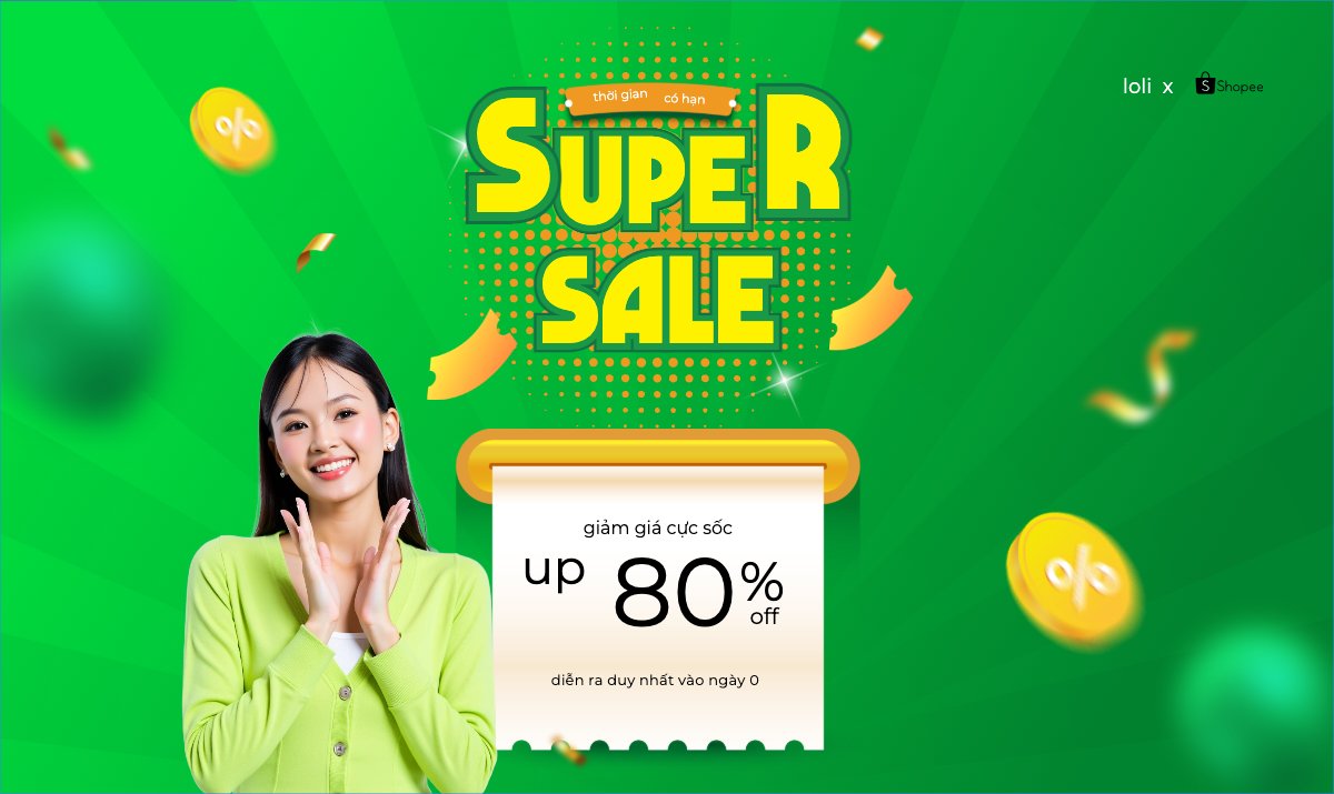 Mẫu Banner Ngang Mua sắm, sale, giảm giá, sự kiện, event, làm đẹp, beauty, thời trang — LayerPic