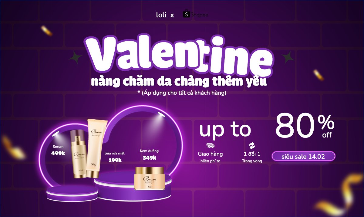 Mẫu Banner Ngang Valentine, lễ tình nhân, 14/02, 8/3, quốc tế phụ nữ, sự kiện, event, làm đẹp, beauty — LayerPic