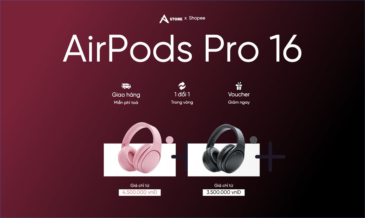 Mẫu Banner Ngang Tai nghe, earphone, headphone, công nghệ, technology, điện tử, electronic — LayerPic