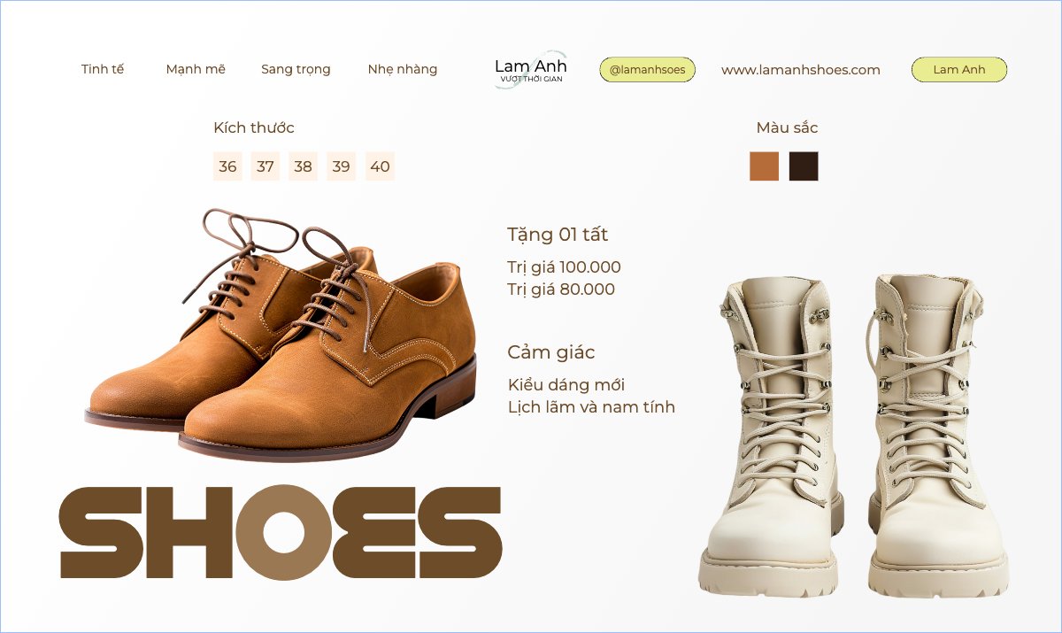 Mẫu Banner Ngang Giày, giày da, giày boots, boots, fashion, thời trang, shose, phụ kiện — LayerPic