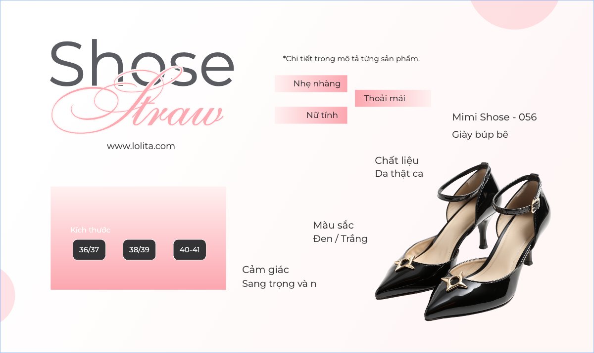 Mẫu Banner Ngang Giày, giày cao gót, fashion, thời trang, shose, phụ kiện — LayerPic