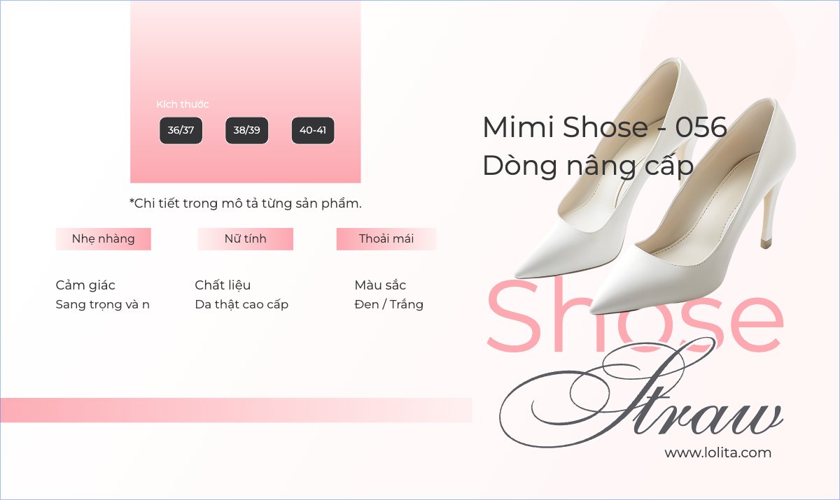 Mẫu Banner Ngang Giày, giày cao gót, fashion, thời trang, shose, phụ kiện — LayerPic