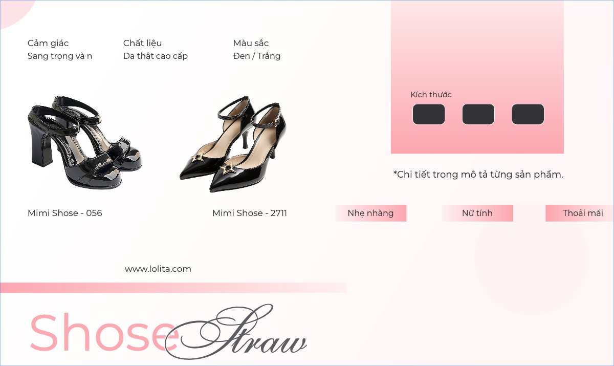 Mẫu Banner Ngang Giày, giày cao gót, fashion, thời trang, shose, phụ kiện — LayerPic
