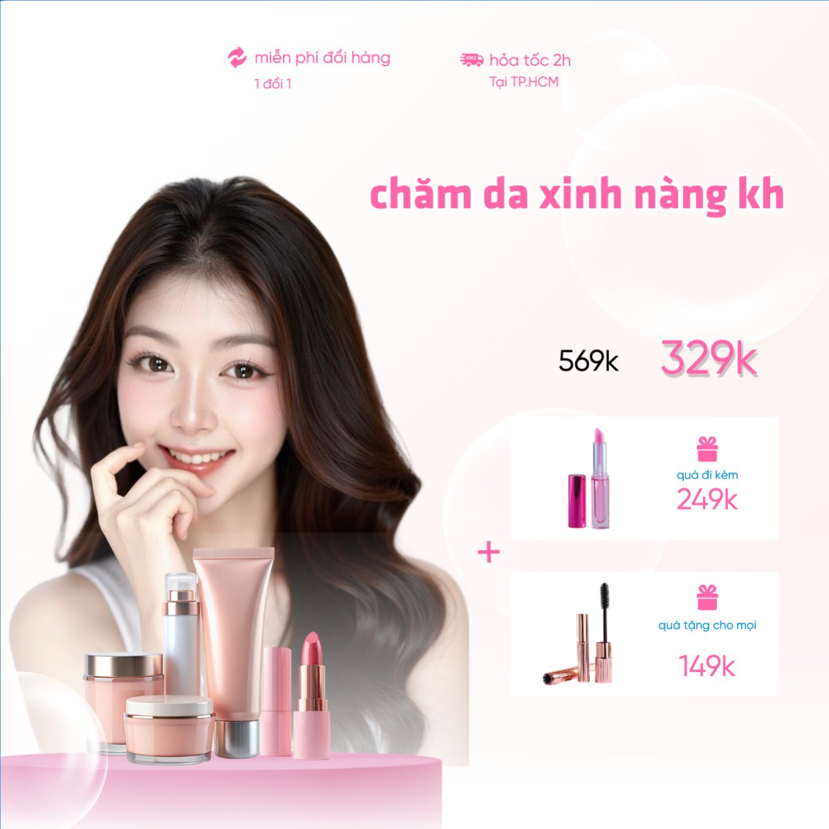 Mỹ phẩm, cosmetic, sale, giảm giá , spa, beauty, làm đẹp, thẩm mỹ