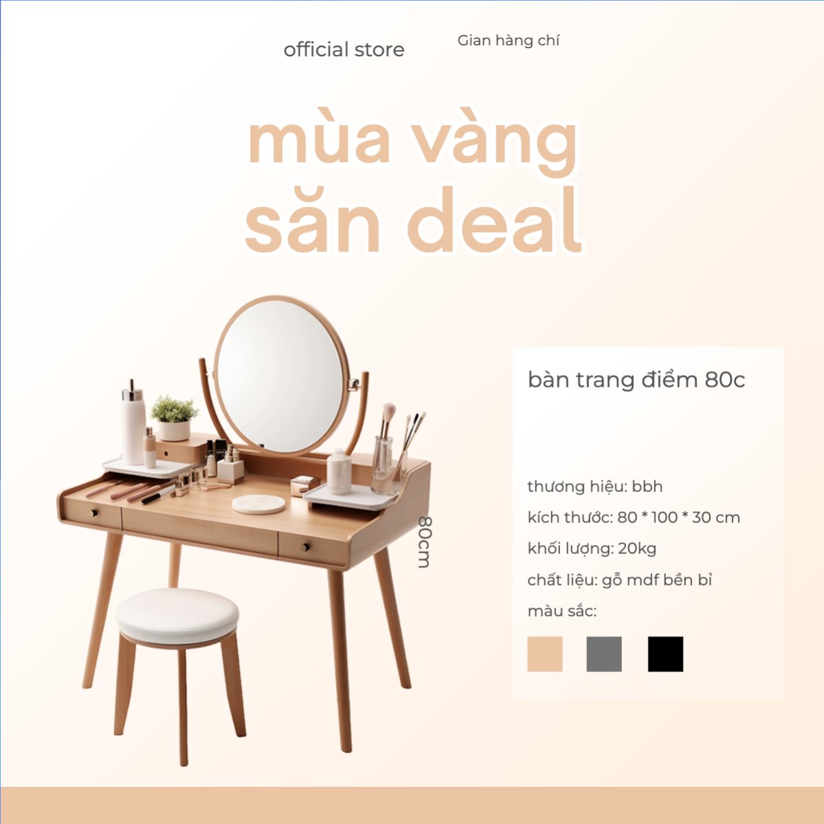 Bàn trang điểm, bàn, xây dựng, build, nội thất, bất động sản, interior, real estate