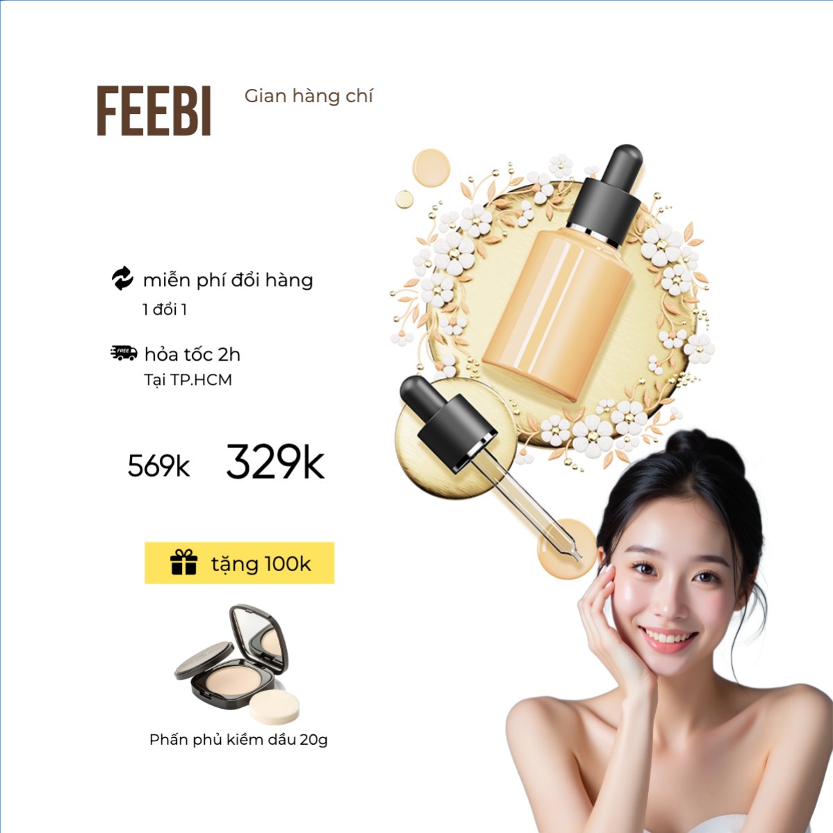 Mẫu Ảnh Sản Phẩm Mỹ phẩm, cosmetic, make up, skincare, spa, beauty, làm đẹp, thẩm mỹ — LayerPic
