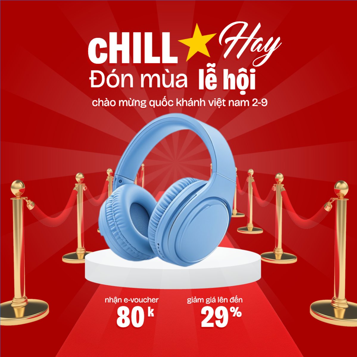 2/9, Quốc Khánh, lễ hội, Việt Nam, công nghệ, giải trí, headphone, tai nghe, hiện đại, modern
