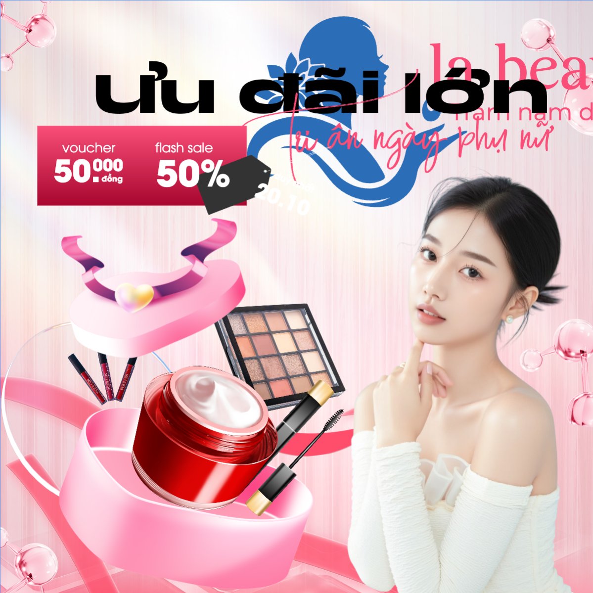 20/10, Ngày phụ nữ Việt Nam, Vietnamese Women's Day, phụ nữ, sự kiện, event, mỹ phẩm, làm đẹp, beauty, hiện đại, modern
