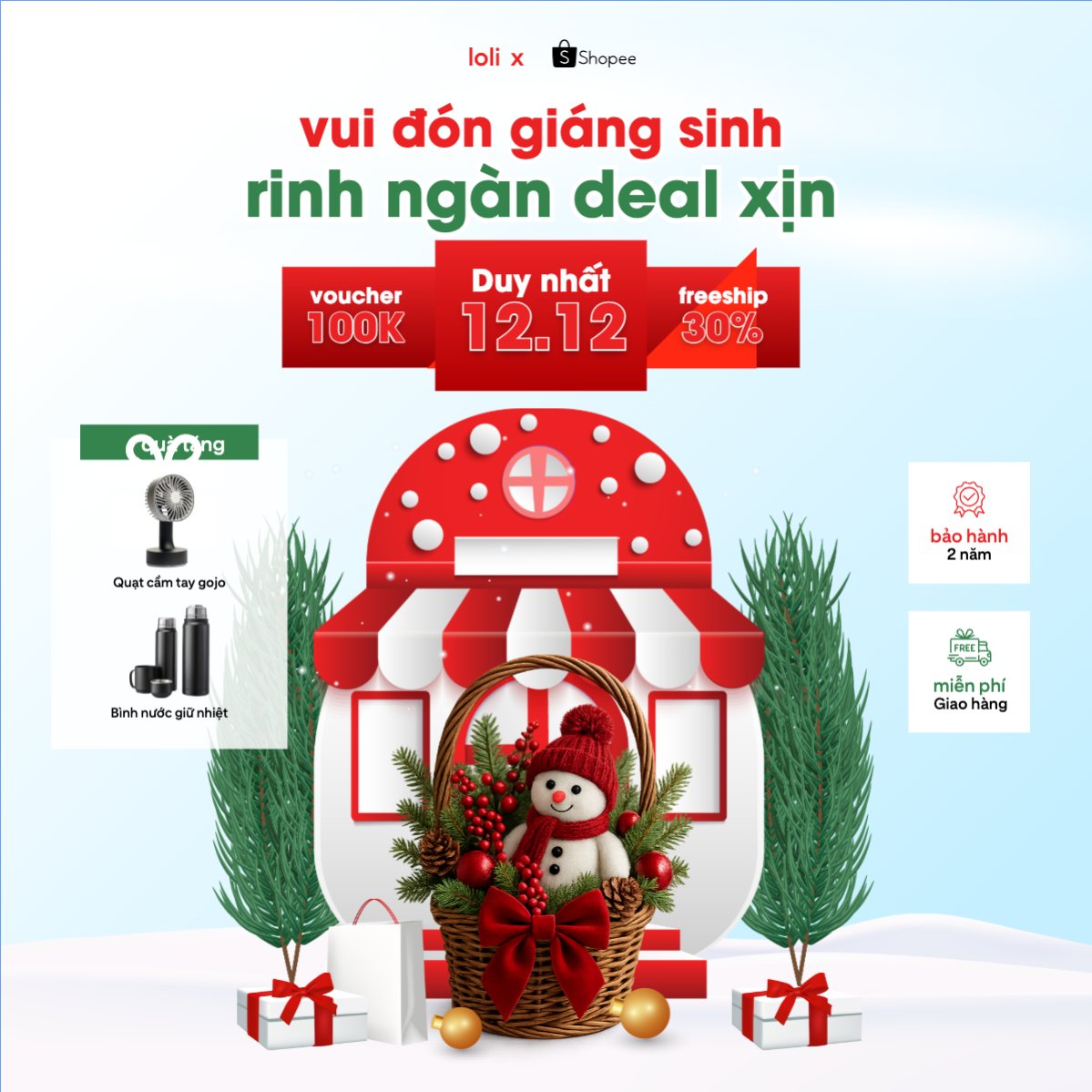 Vui đón giáng sinh rinh ngàn deal xịn