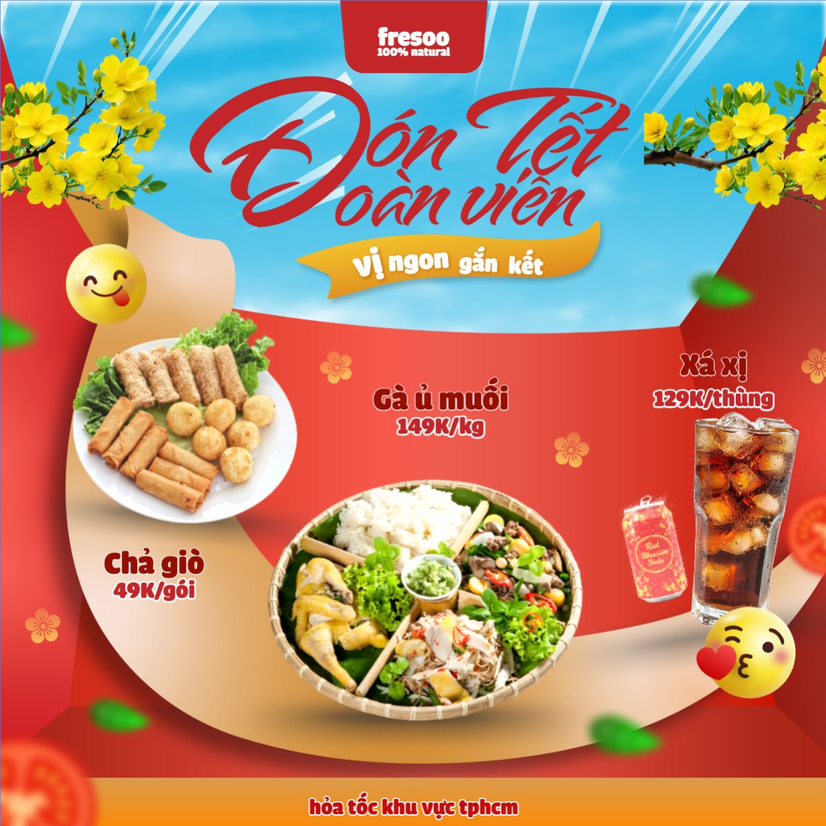 Mẫu Ảnh Sản Phẩm Đón Tết đoàn viên vị ngon gắn kết — LayerPic
