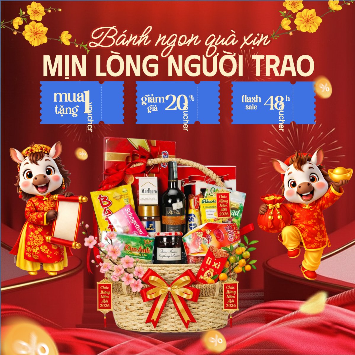 Bánh ngon quà xịn, mịn lòng người trao