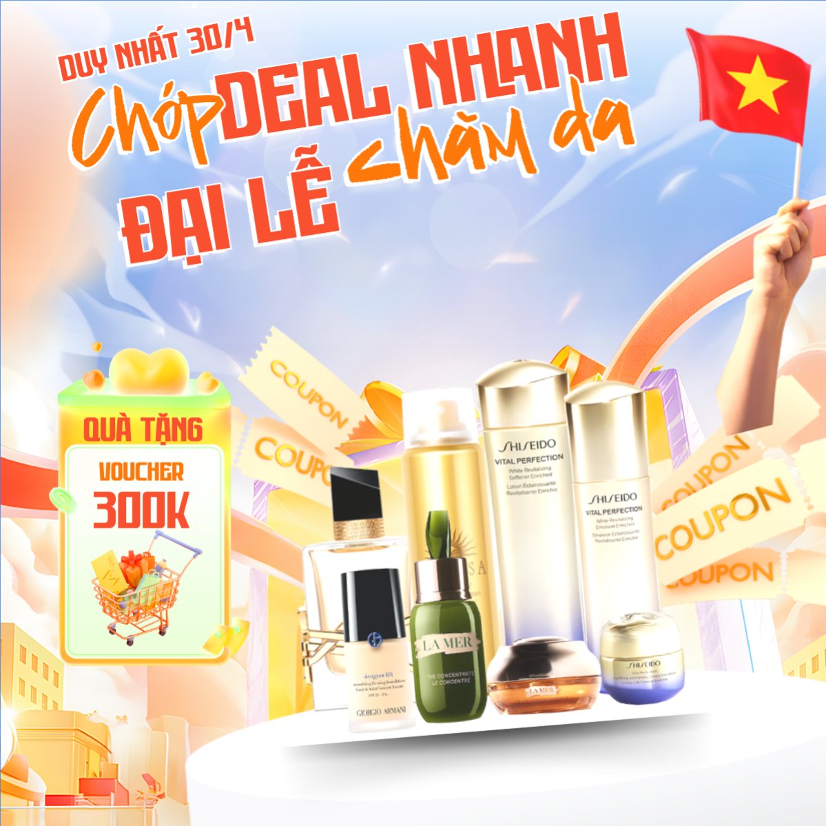 Chớp Deal nhanh đại lễ chăm da