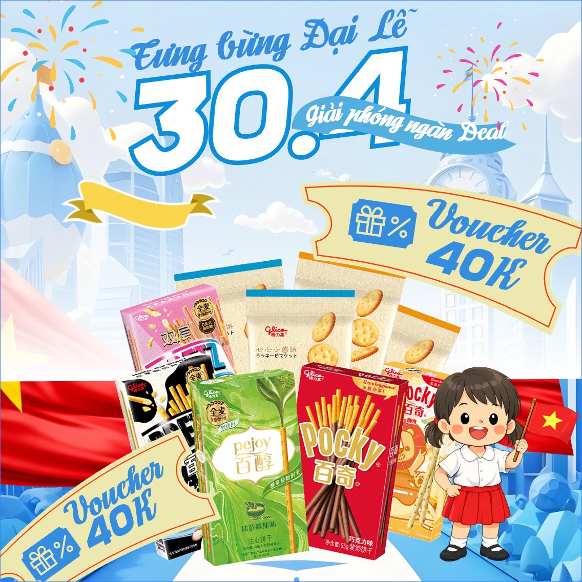 Tưng bừng Đại Lễ 30.4 giải phóng ngàn Deal