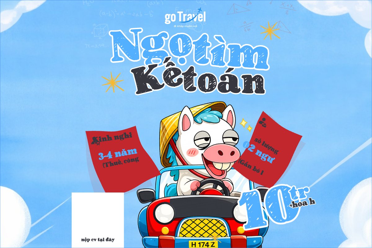 Mẫu Bài post MXH ngang Ngọ tìm kế toán — LayerPic